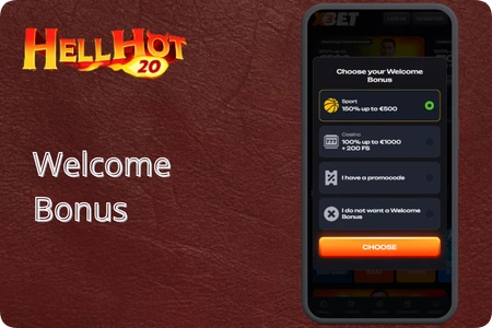 Hell Hot 20 casino welcome bonus and free spins